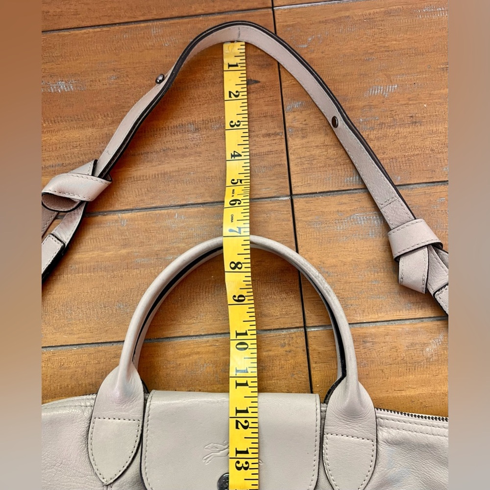 Longchamp Beige Leather Shoulder Bag - Picture 13 of 15